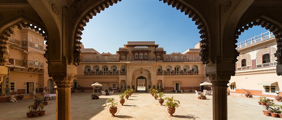 Cour intérieure en Inde
